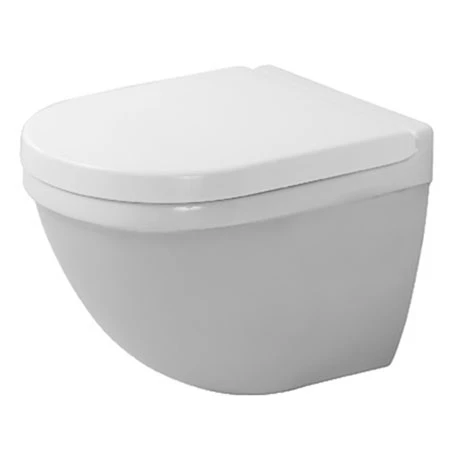 Duravit Starck 3 Compact HygieneGlaze Durafix Wall Hung Toilet + Seat 3 Duravit Starck 3 Compact HygieneGlaze Durafix Wall Hung Toilet + Seat
