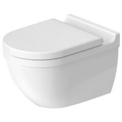 Duravit Starck 3 Rimless HygieneGlaze Durafix Wall Hung Toilet + Seat