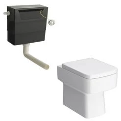 Nova High Gloss White BTW WC Unit incl. Cistern + Square Pan W500 x D200mm 13 Nova High Gloss White BTW WC Unit incl. Cistern + Square Pan W500 x D200mm -Toilets Shop SQNOVABTWUNIT n d6 460