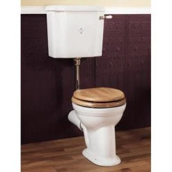 Silverdale Victorian Low Level Toilet - Excludes Seat