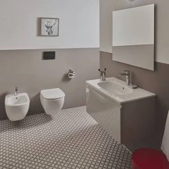 Ideal Standard Tesi Wall Hung Bidet -Toilets Shop T350401 D2 460