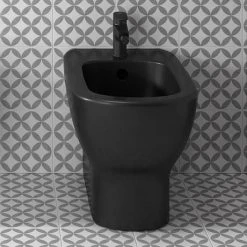 Ideal Standard Tesi Silk Black Back to Wall Bidet -Toilets Shop T3540V3 D3 460