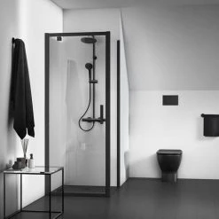 Ideal Standard Tesi Silk Black AquaBlade Back to Wall WC + Soft Close Seat -Toilets Shop TESB BTW SC D3 460