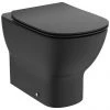 Ideal Standard Tesi Silk Black AquaBlade Back to Wall WC + Soft Close Seat -Toilets Shop TESB BTW SC P