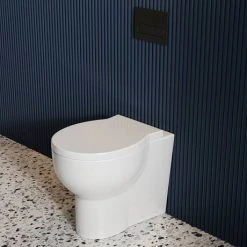 Britton Bathrooms Trim Back-to-Wall Pan + Soft Close Seat -Toilets Shop TRIM.003 D2 460
