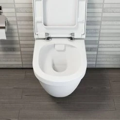 VitrA S50 Rimless Wall Hung Toilet with Seat 11 VitrA S50 Rimless Wall Hung Toilet with Seat -Toilets Shop V50RLWH lrg 460