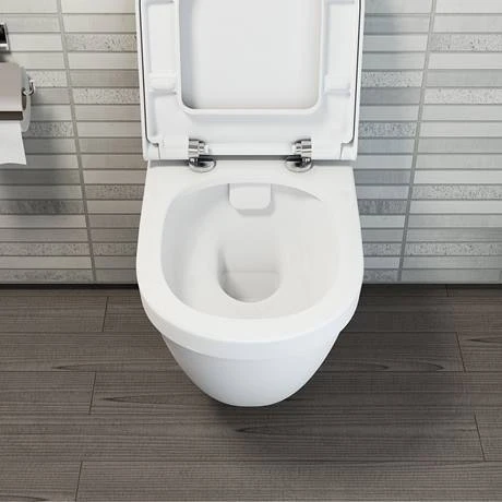 VitrA S50 Rimless Wall Hung Toilet with Seat 6 VitrA S50 Rimless Wall Hung Toilet with Seat - Image 4
