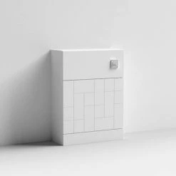 Venice Abstract WC Unit - White - 500mm -Toilets Shop VA600WCWHI D2 460