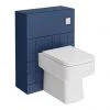 Venice Abstract Blue Complete Toilet Unit w. Pan, Cistern + Polished Chrome Flush -Toilets Shop VA6WCBLUCH p