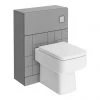 Venice Abstract Grey Complete Toilet Unit w. Pan, Cistern + Polished Chrome Flush 2 Venice Abstract Grey Complete Toilet Unit w. Pan, Cistern + Polished Chrome Flush -Toilets Shop VA6WCGRYCH p