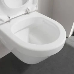 Villeroy and Boch Architectura Compact Rimless Wall Hung Toilet + Soft Close Seat -Toilets Shop VBAACWHWC D2 460
