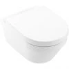 Villeroy and Boch Architectura Round Rimless Wall Hung Toilet + Seat