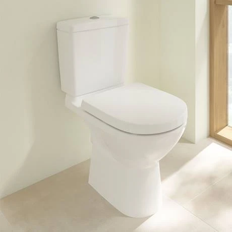 Villeroy and Boch O.novo Close Coupled Toilet (Side/Rear Entry Water Inlet) + Soft Close Seat 6 Villeroy and Boch O.novo Close Coupled Toilet (Side/Rear Entry Water Inlet) + Soft Close Seat - Image 4