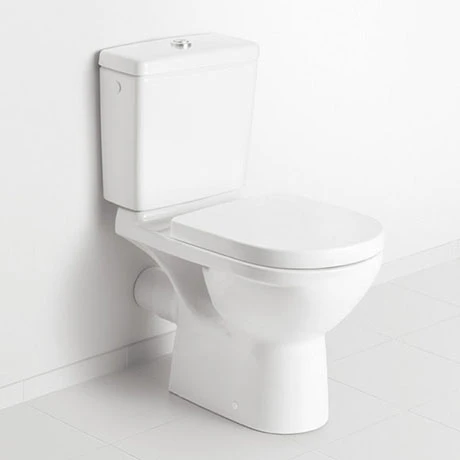 Villeroy and Boch O.novo Close Coupled Toilet (Side/Rear Entry Water Inlet) + Soft Close Seat 3 Villeroy and Boch O.novo Close Coupled Toilet (Side/Rear Entry Water Inlet) + Soft Close Seat