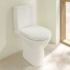 Villeroy and Boch O.novo Compact Rimless Close Coupled Toilet (Bottom Entry Water Inlet) + Soft Close Seat 2 Villeroy and Boch O.novo Compact Rimless Close Coupled Toilet (Bottom Entry Water Inlet) + Soft Close Seat -Toilets Shop VBONCSISC P