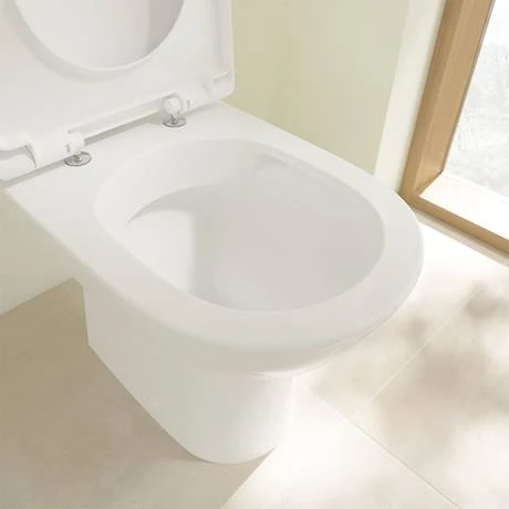 Villeroy and Boch O.novo Compact Rimless Close Coupled Toilet (Bottom Entry Water Inlet) + Soft Close Seat 4 Villeroy and Boch O.novo Compact Rimless Close Coupled Toilet (Bottom Entry Water Inlet) + Soft Close Seat - Image 2