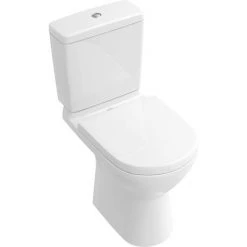 Villeroy and Boch O.novo Close Coupled Toilet (Side/Rear Entry Water Inlet) + Soft Close Seat 8 Villeroy and Boch O.novo Close Coupled Toilet (Side/Rear Entry Water Inlet) + Soft Close Seat -Toilets Shop VBONSISC D4 460 2