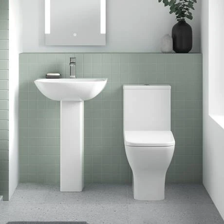 Venice Modern BTW Close Coupled Toilet + Soft Close Seat 4 Venice Modern BTW Close Coupled Toilet + Soft Close Seat - Image 2