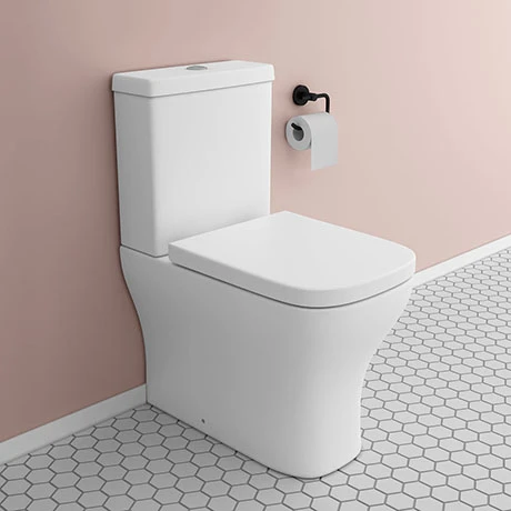 Venice Modern BTW Close Coupled Toilet + Soft Close Seat 3 Venice Modern BTW Close Coupled Toilet + Soft Close Seat