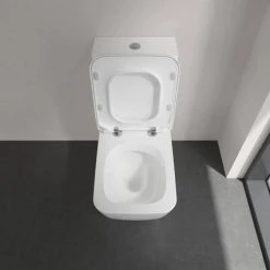 Villeroy and Boch Venticello DirectFlush Rimless BTW Close Coupled Toilet (Side/Rear Entry Water Inlet) + Soft Close Seat -Toilets Shop VBVOBICCR D3 460