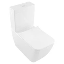 Villeroy and Boch Venticello DirectFlush Rimless BTW Close Coupled Toilet (Side/Rear Entry Water Inlet) + Soft Close Seat