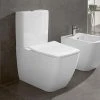 Villeroy and Boch Venticello DirectFlush Rimless BTW Close Coupled Toilet (Bottom Entry Water Inlet) + Soft Close Seat -Toilets Shop VBVOSICCR P