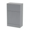 Venice Fluted 500mm Grey WC Unit -Toilets Shop VF50WCGRY p