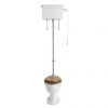 Heritage - New Victoria High-level WC & Chrome Flush Pack -Toilets Shop VIC HL CHR P