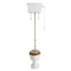 Heritage - New Victoria High-level WC & Gold Flush Pack -Toilets Shop VIC HL GLD P