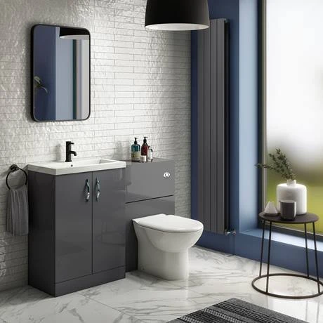 Apollo2 600mm Gloss Grey WC Unit Only 4 Apollo2 600mm Gloss Grey WC Unit Only - Image 2