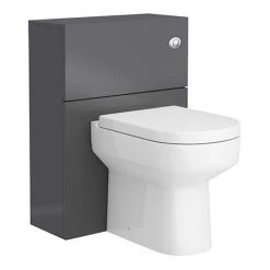 Toilets Shop 42 Apollo2 600mm Gloss Grey WC Unit Only