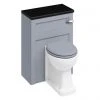 Burlington 60 Back to Wall Unit & Pan (excluding Seat) - Classic Grey -Toilets Shop W60G P14 P