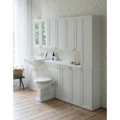 Burlington 60 Back to Wall Unit & Regal Comfort Height Pan (excluding Seat) - Classic Grey -Toilets Shop W60G P15 D2 460