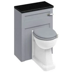 Burlington 60 Back to Wall Unit & Regal Comfort Height Pan (excluding Seat) - Classic Grey