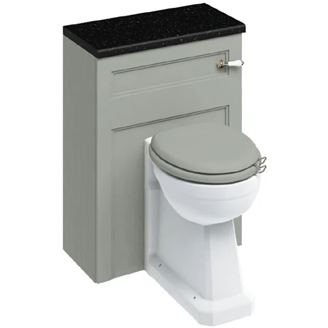 Burlington 60 Back to Wall Unit & Regal Comfort Height Pan (excluding Seat) - Dark Olive 3 Burlington 60 Back to Wall Unit & Regal Comfort Height Pan (excluding Seat) - Dark Olive