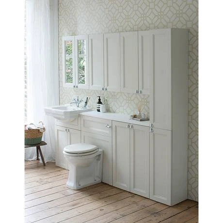 Burlington 60 Back to Wall Unit & Pan (excluding Seat) - Matt White 5 Burlington 60 Back to Wall Unit & Pan (excluding Seat) - Matt White - Image 3