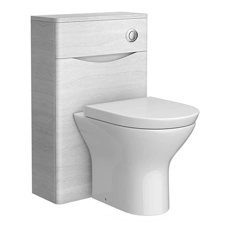 Monza White Ash WC Unit Only - 500mm Wide 3 Monza White Ash WC Unit Only - 500mm Wide