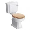 Winchester Close Coupled Traditional Toilet with Beech Toilet Seat 2 Winchester Close Coupled Traditional Toilet with Beech Toilet Seat -Toilets Shop WINPANCIS p