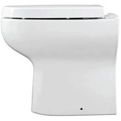 Britton Bathrooms Zen Back to Wall Pan + Soft Close Seat -Toilets Shop ZENBTW D2 460