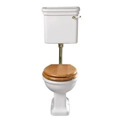 Imperial Etoile Low Level Toilet with Antique Gold Fittings