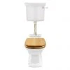 Imperial Radcliffe Low Level Toilet with Ceramic Plate + Antique Gold Fittings -Toilets Shop ZRDWLC1030I P